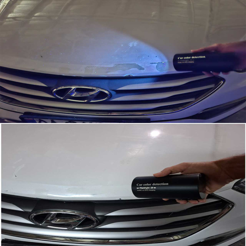 چراغ قوه یووی مدل کارشناسی رنگ خودرو مدل UV-0525 charging