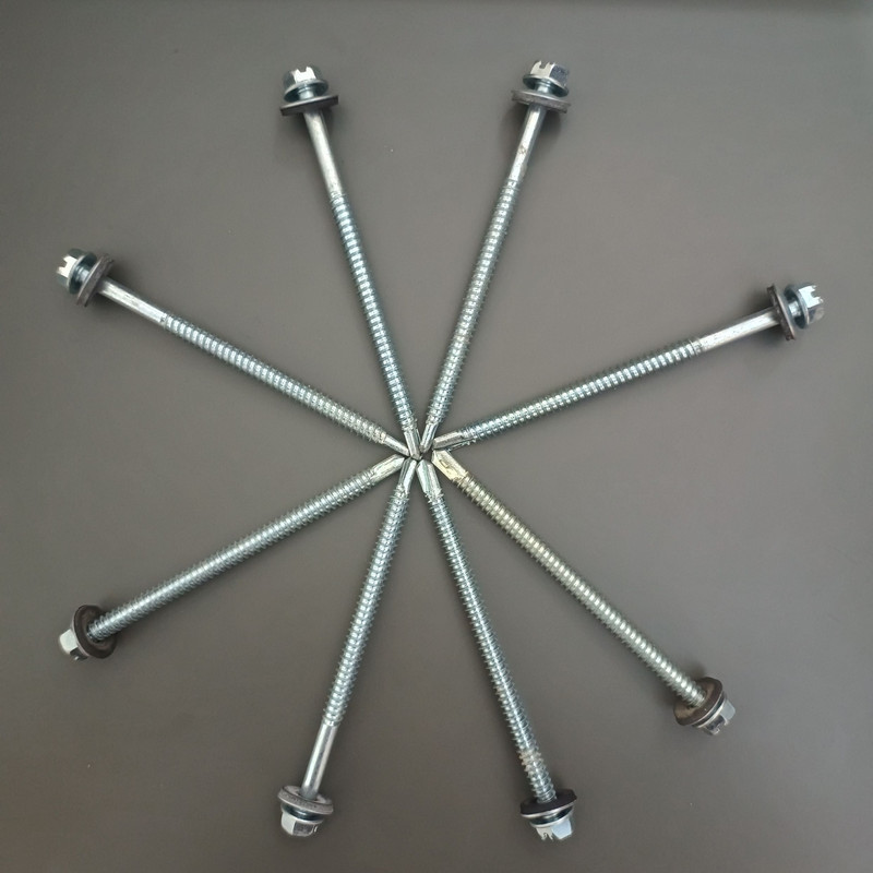 پیچ شیروانی سرمته مدل B14-100 بسته 8 عددی