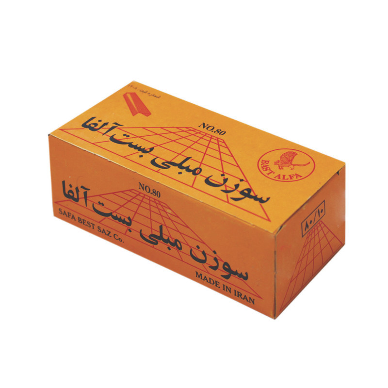 سوزن منگنه مبلی بست آلفا مدل 8010 بسته 4000 عددی