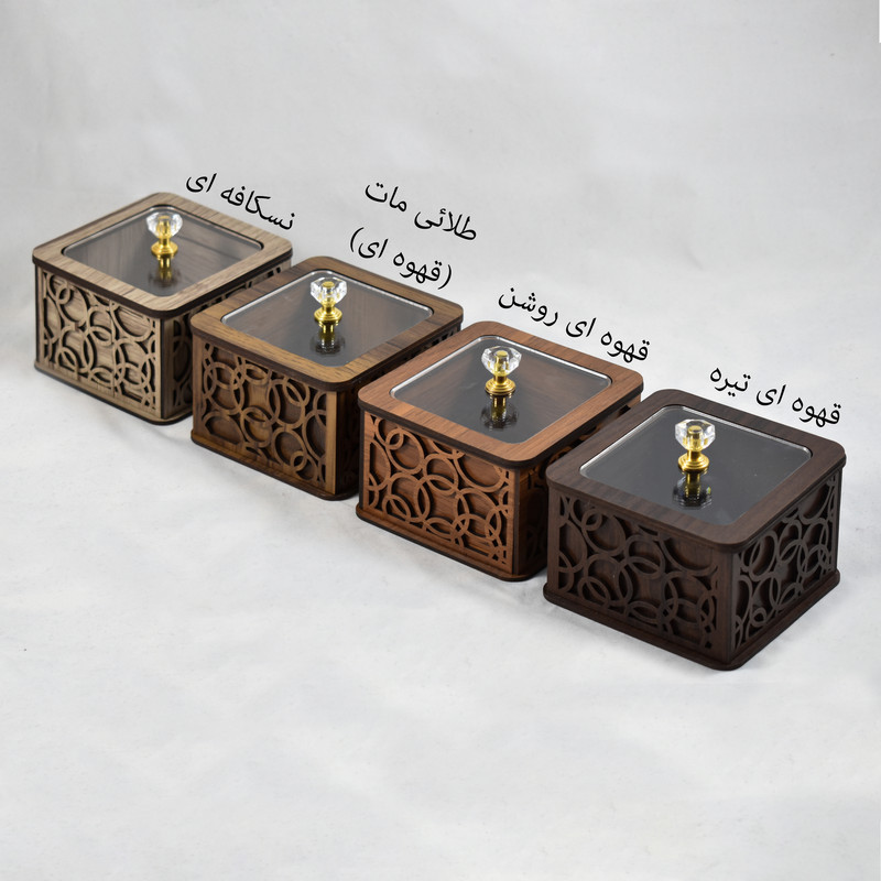 قندان مدل المپیک مجموعه دو عددی به همراه سینی