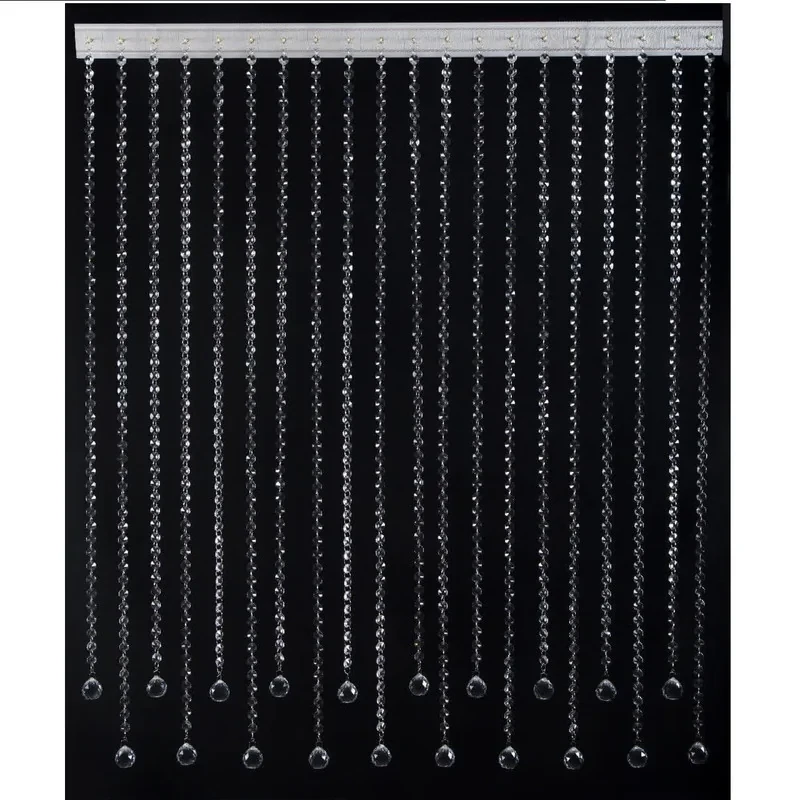 پرده ریشه ای آریا کریستال مدل کوتاه و بلند سایز 100x250 سانتی متر
