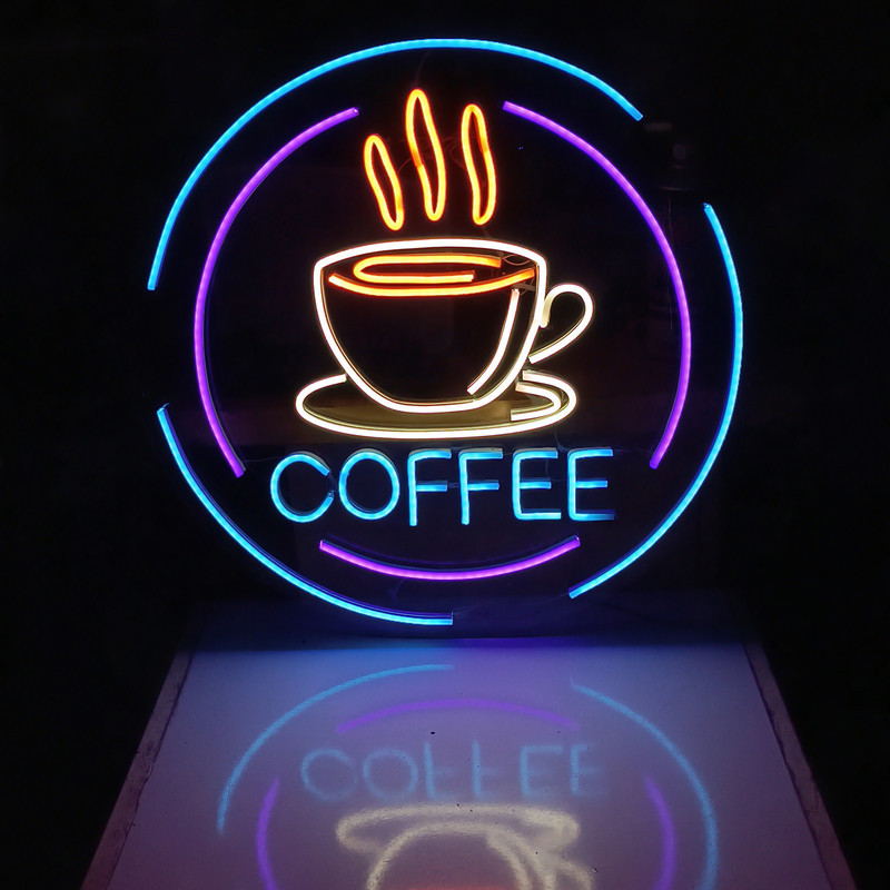 چراغ نئونی طرح coffee کد CO2025