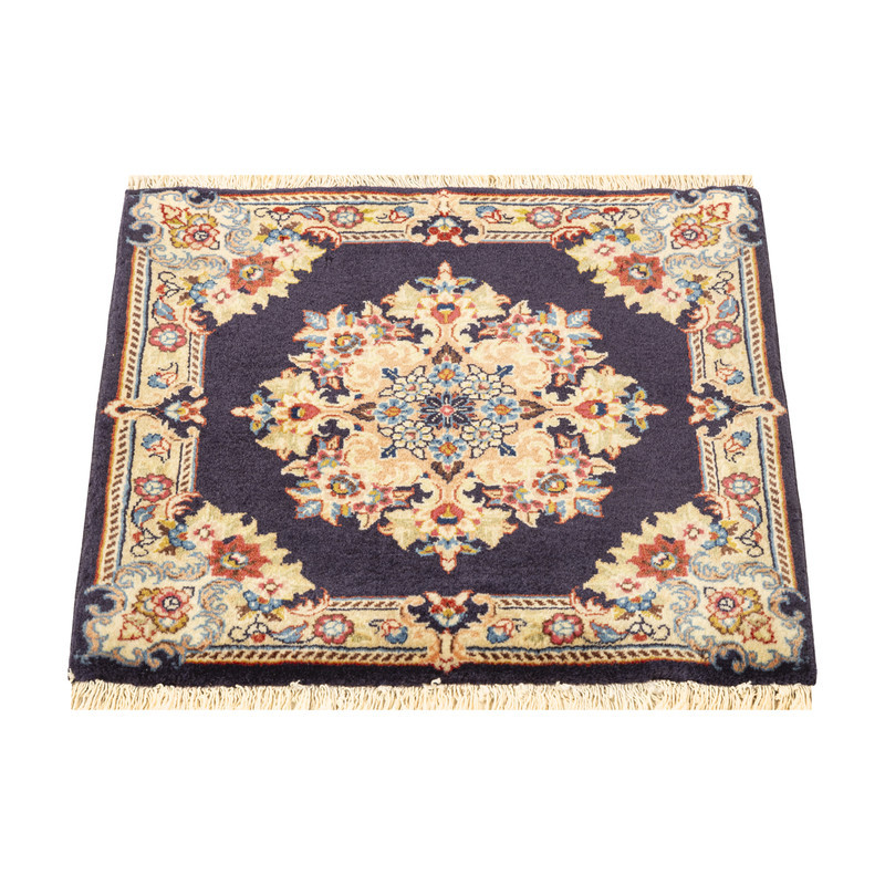 فرش دستبافت 0,3 متری مدل ساروق کد 45P7295P7297 زمینه سرمه ای مجموعه 2 عددی