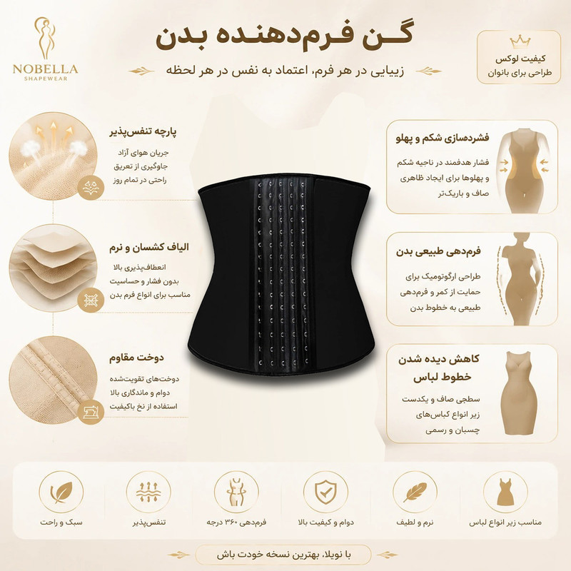گن ساعت شنی زنانه آن چری مدل LatexLine 2025