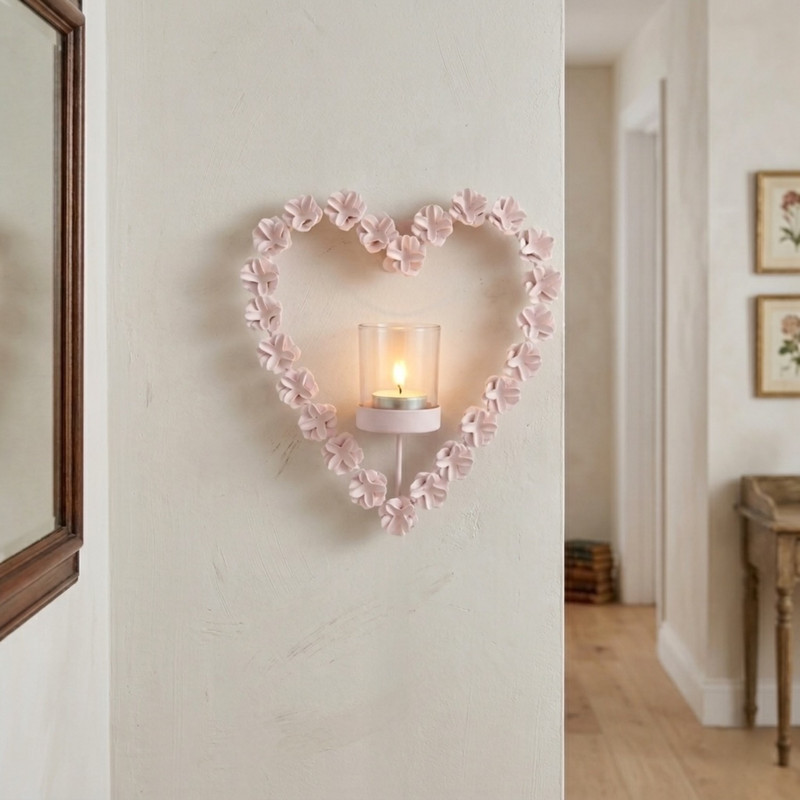 شمعدان انگلیش هوم مدل Rose Love مناسب برای شمع وارمر