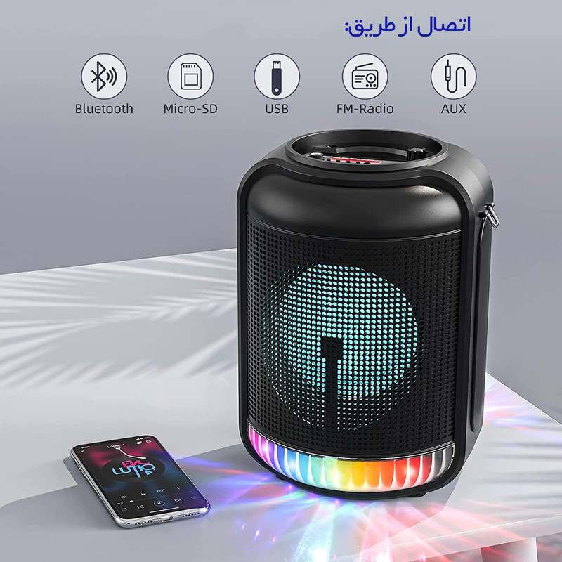 اسپیکر بلوتوثی قابل حمل مدل RX-8101