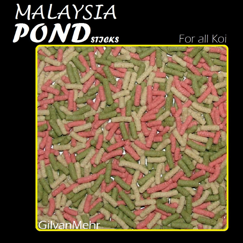 غذای ماهی مالزی مدل gm- KOI POND STICKS وزن 100 گرم