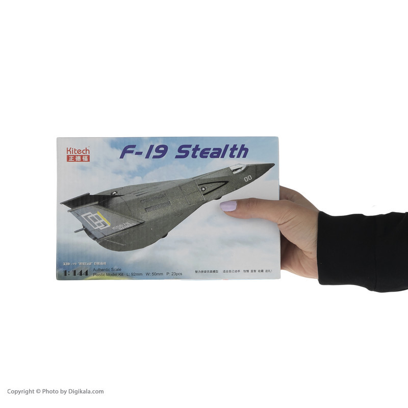 ساختنی کیتک طرح هواپیما جنگنده  مدل F-19 Stealth کد 3248