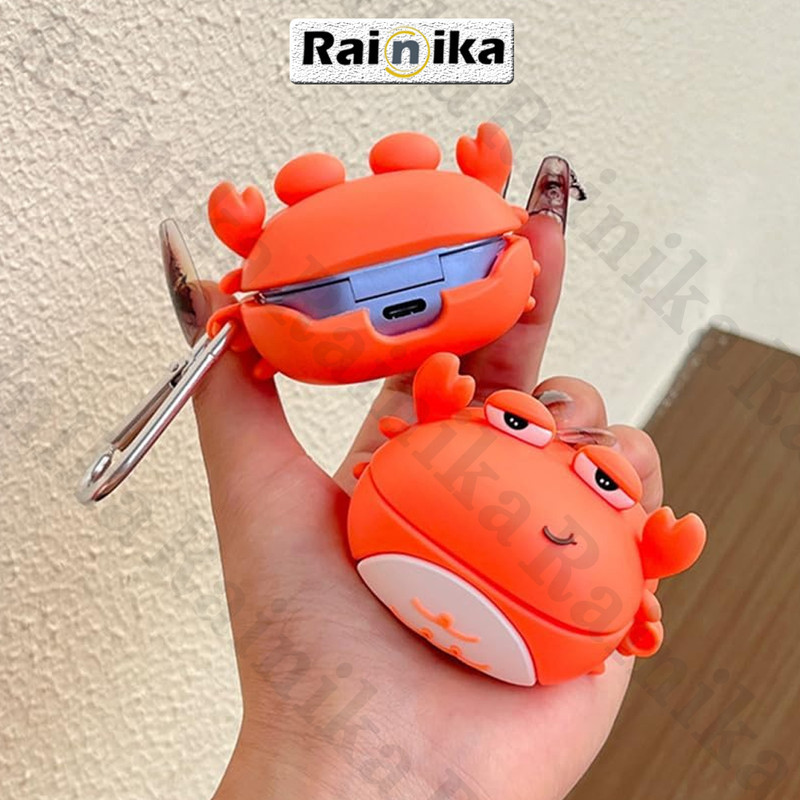 کاور رینیکا مدل Buds Cute Crab مناسب برای کیس هدفون بی سیم سامسونگ Galaxy Buds Live  Buds Pro  buds 2  buds 2 pro  Fe