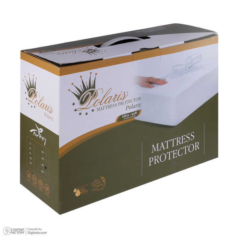 محافظ تشک پلاریس مدل Ultra Soft ضدآب نانو سایز 180x200 سانتی متر