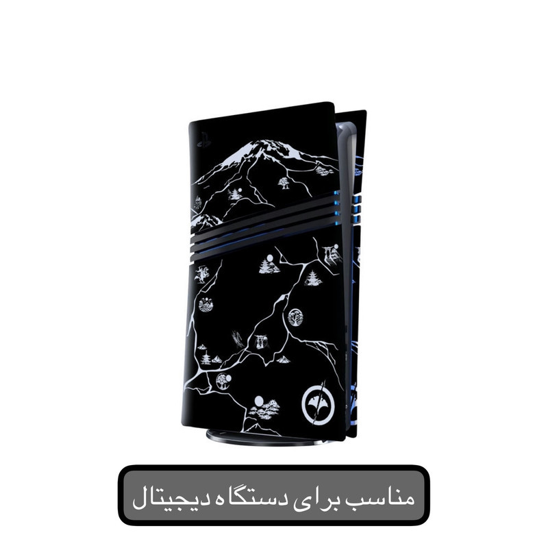 برچسب پلی استیشن ۵ پرو ديجيتال هاماگراف مدل ghost of yotei bundle dark