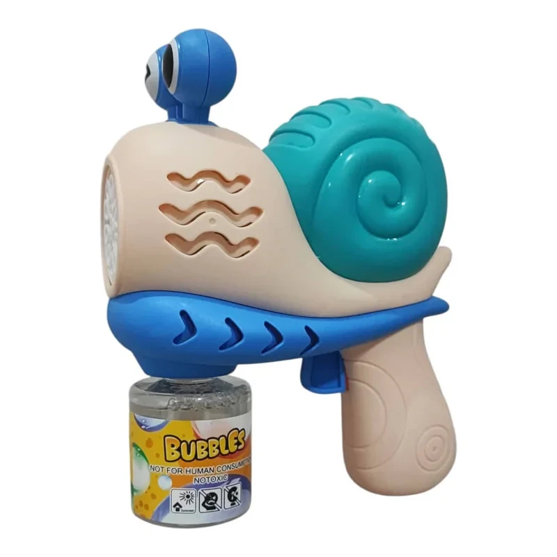 حباب ساز مدل تفنگی مخزن دار شارژی طرح حلزونی کد SNAIL GUN 123