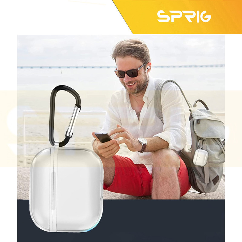 کاور اسپریگ مدل Hard Clear مناسب برای کیس اپل ایرپاد Airpod Pro  Airpod pro 2