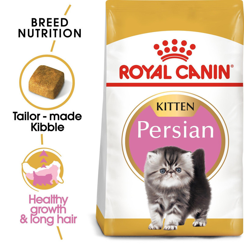 غذای خشک بچه گربه رویال کنین مدل Persian Kitten وزن 2 کیلوگرم به همراه پوچ وزن 85 گرم