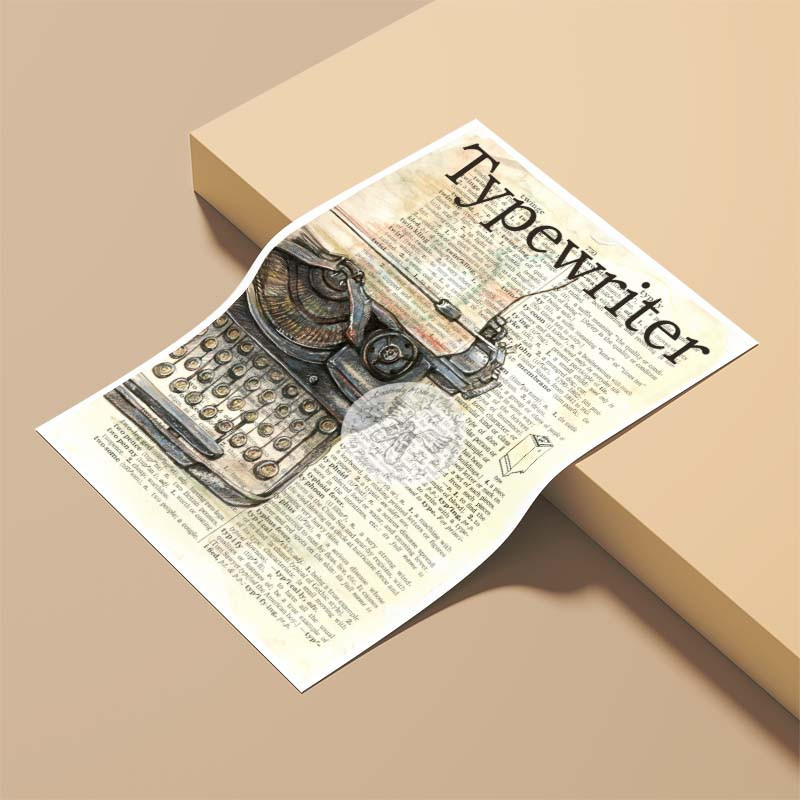 پوستر کارنيکا طرح روزنامه وینتج Vintage Newspaper کد 96084 مجموعه 8 عددی