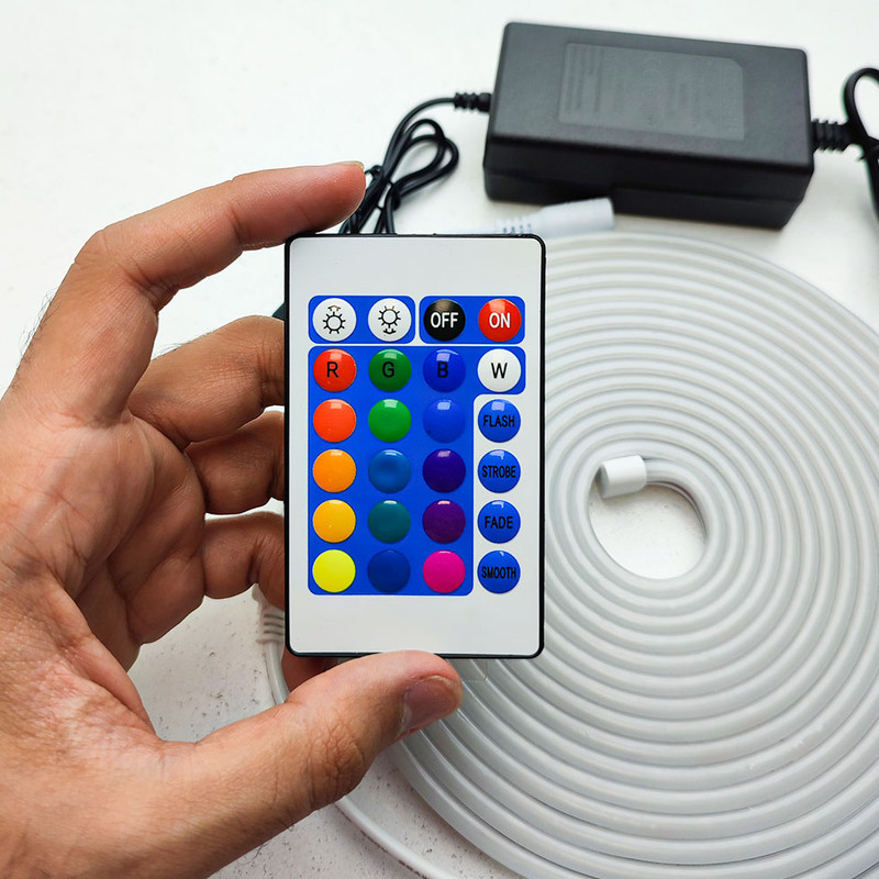ریسه ال ای دی مدل فلکسی 12v 3528-RGB طول 5 متر