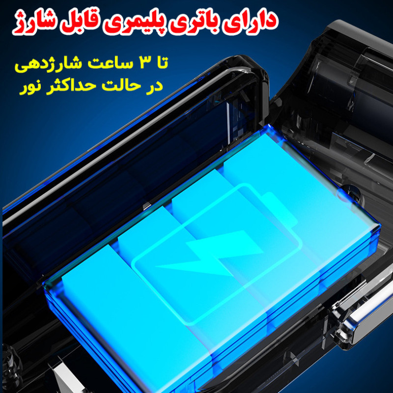 چراغ عقب دوچرخه مدل خورشیدی سنسور دار کد Solar-721