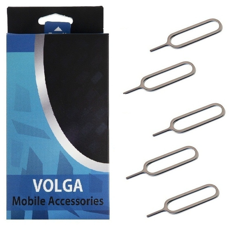 سوزن سیم کارت ولگا مدل SIM-VA5 بسته 5 عددی