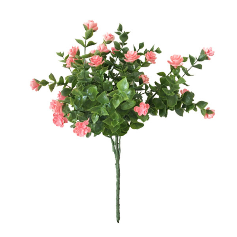 دسته گل مصنوعی شکوفه (کد 638) با جنس پلاستیک، ابعاد 20×20×35 سانتی‌متر، وزن 30 گرم