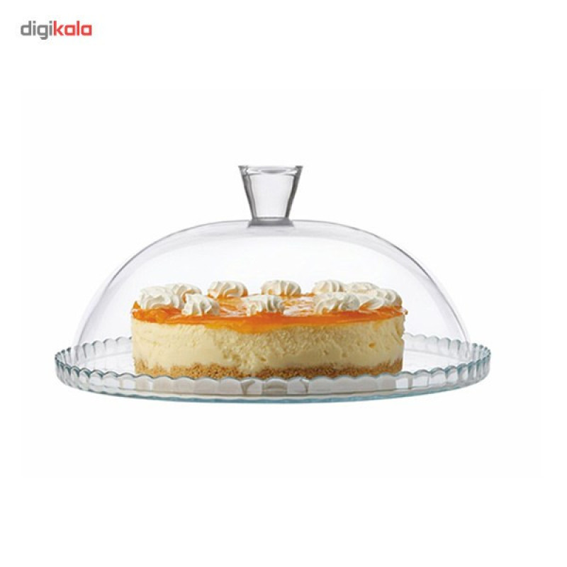 کیک‌خوری شیشه‌ای پاشاباغچه مدل Patisserie با سینی بدون دستگیره و پایه شیشه‌ای، مناسب سرو کیک و شیرینی، شستشو در ماشین ظرفشویی، ابعاد 15.7×30×30 سانتی‌متر، قطر دهانه 30.1 سانتی‌متر، قطر پایه 32 سانتی‌متر