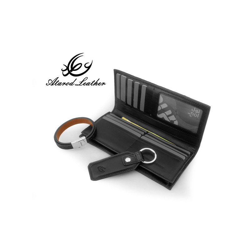 ست هدیه مردانه چرم عطارد مدل چرم طبیعی کد A105