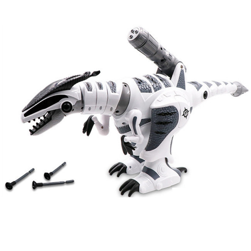ربات کنترلی ناب سل مدل دایناسور هوشمند تیرانداز موزیکال چراغدار SMART DINO با قابلیت راه رفتن