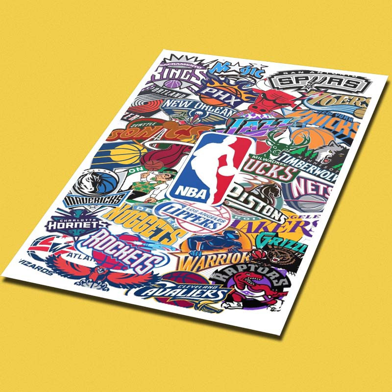 پوستر کارنيکا طرح عاشق بسکتبال Basketball Lover کد 96918 مجموعه 8 عددی