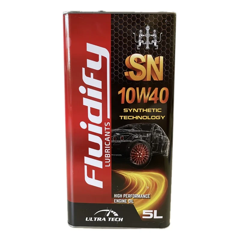 روغن موتور خودرو بنزینی فلودیفای مدل 10w_40 SN حجم ۵ لیتر