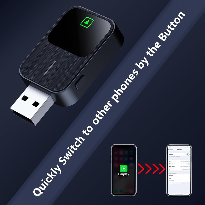 کارپلی و اندروید اتو مدل k2 2in1 CarplayAndroid Auto