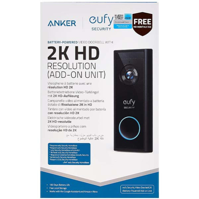 چشمی دیجیتال درب یوفی مدل Video Doorbell 2K