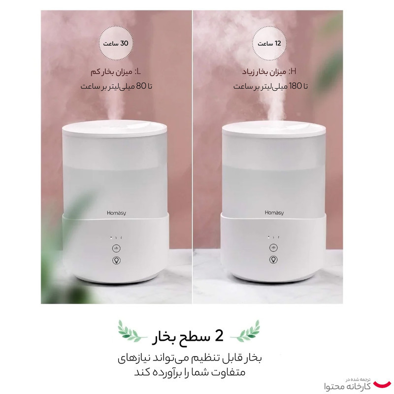 دستگاه رطوبت ساز هوماسی مدل HM654A
