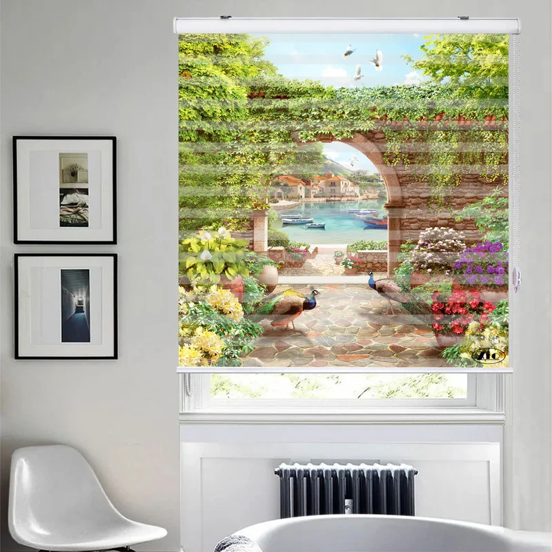پرده زبرا زیو مدل L5042 سایز 100x150 سانتی متر