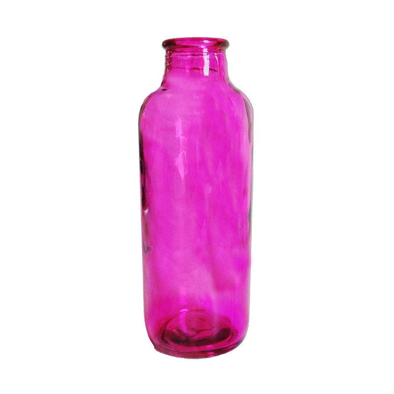 گلدان دکوری شیشه‌ای طرح کلاسیک ابعاد 7×7×19 سانتی‌متر و وزن 250 گرم، مناسب برای تراریوم و گیاهان طبیعی
