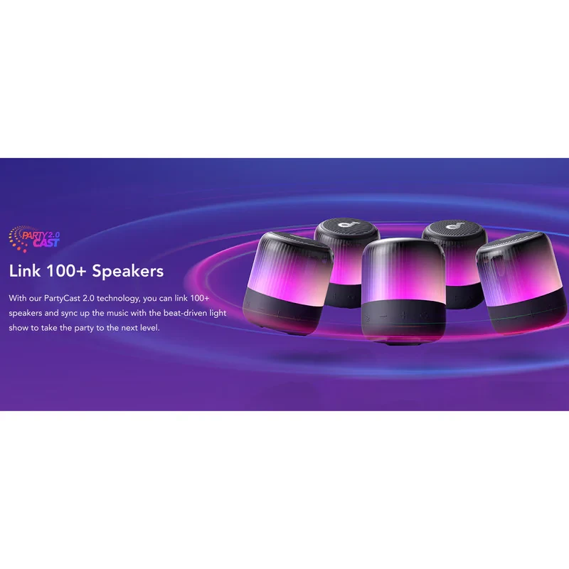 اسپیکر بلوتوثی قابل حمل انکر مدل Glow Mini A3136011