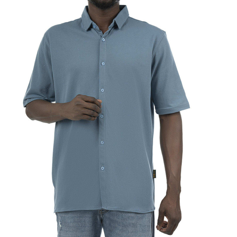 پیراهن آستین کوتاه یقه برگردان مردانه مدل MDSS-CH2829
