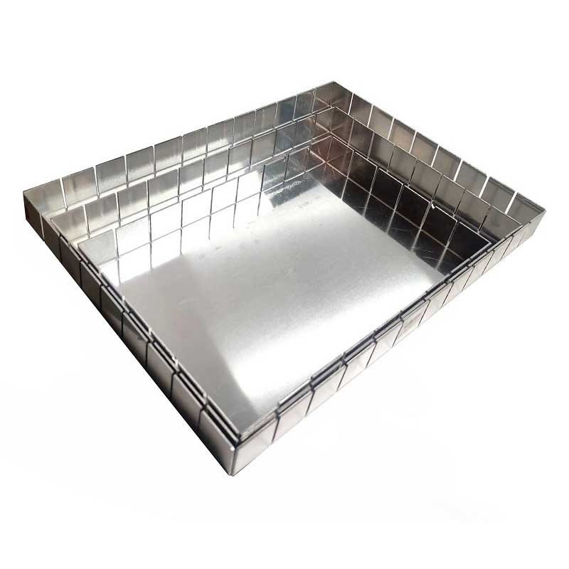 قالب شیرینی به گز مدل سینی اسلایسی مستطیل مقسم دار کد G 2333