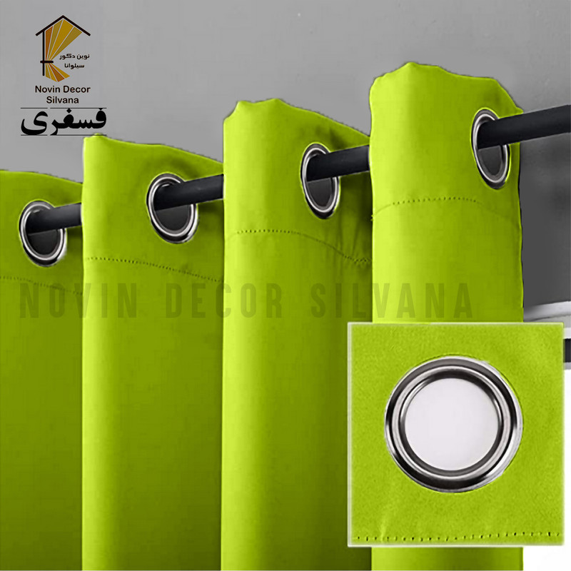 پرده پانچ نوین دکور سیلوانا مدل کتان سایز 200 × 280 سانتی‌متر