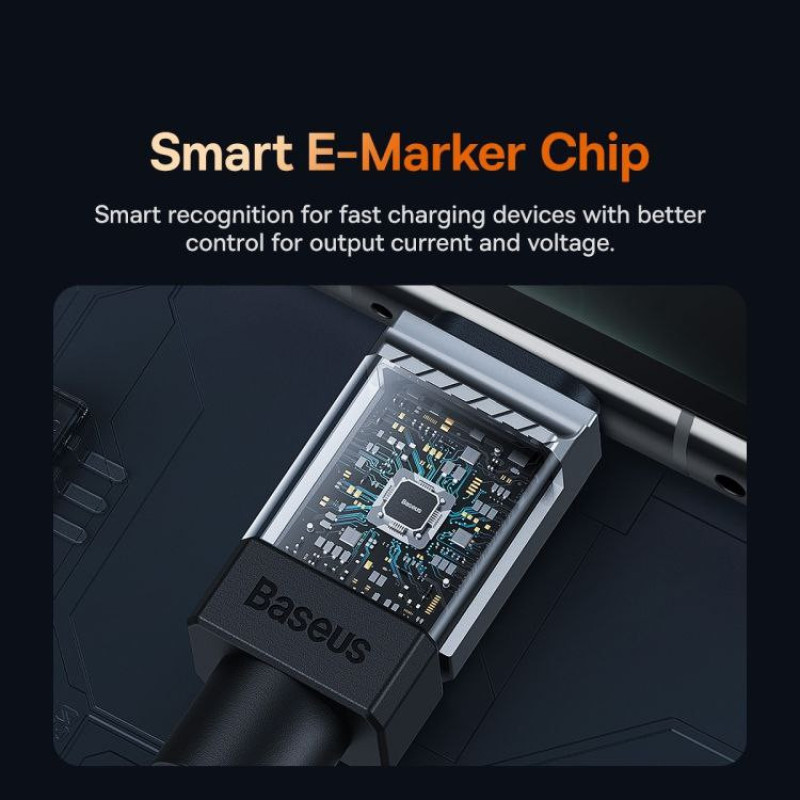 کابل USB-C بیسوس مدل CoolPlay Series 100W طول 2 متر
