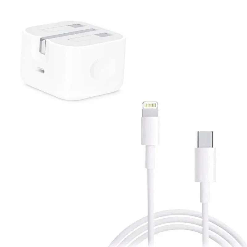 شارژر دیواری 25 وات مدل iphone 14promax به همراه کابل لایتنینگ