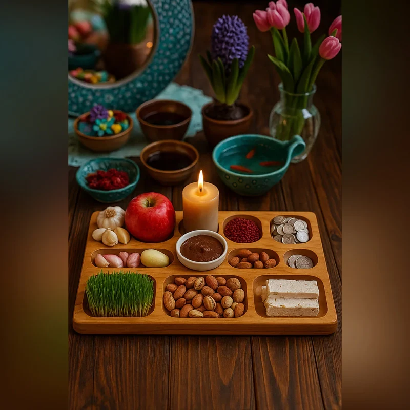 اردوخوری مدل چوبی طرح نوروز