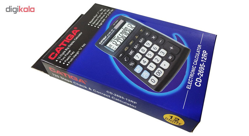 ماشین حساب کاتیگا مدل CD-2695-12RP