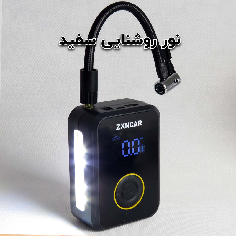 پمپ باد مدل ZXNCAR کد 1817 با 150  سی سی حجم هوای تزریقی در هر پمپاژ