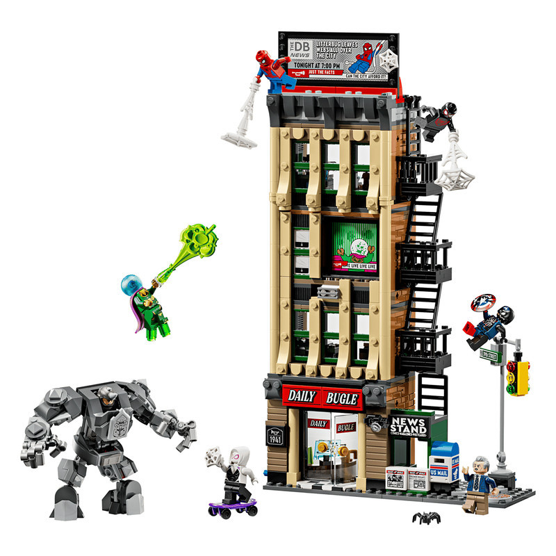 لگو 781 تکه سری Marvel مدل Spider-Man vs. Mysterio: The Daily Bugle کد 76342