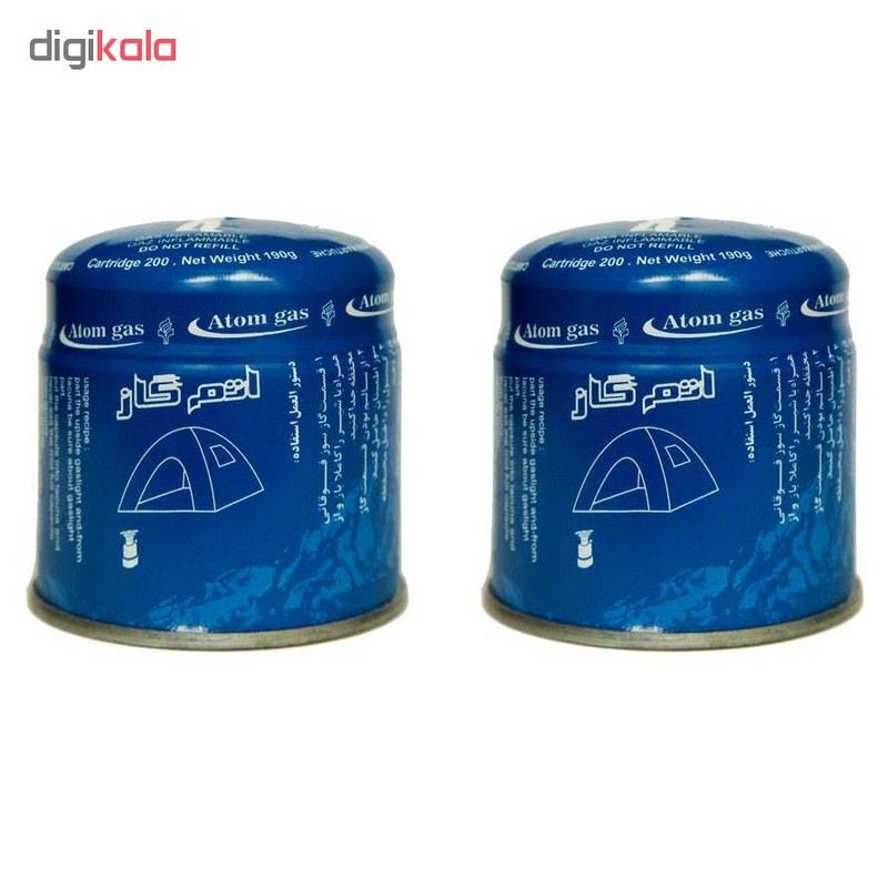 کپسول گاز 190 گرمی اتم گاز مدل AR2 بسته 2 عددی