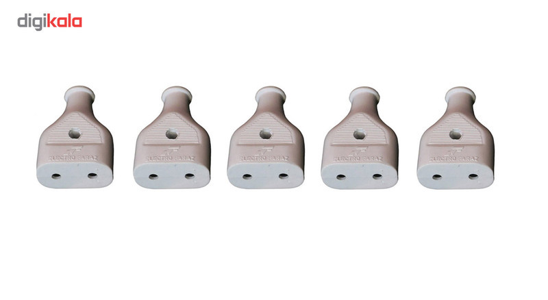 دو شاخه مادگی فراز الکتریک کد White بسته 5 عددی