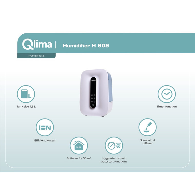 دستگاه بخور سرد و گرم قلیما مدل H 609