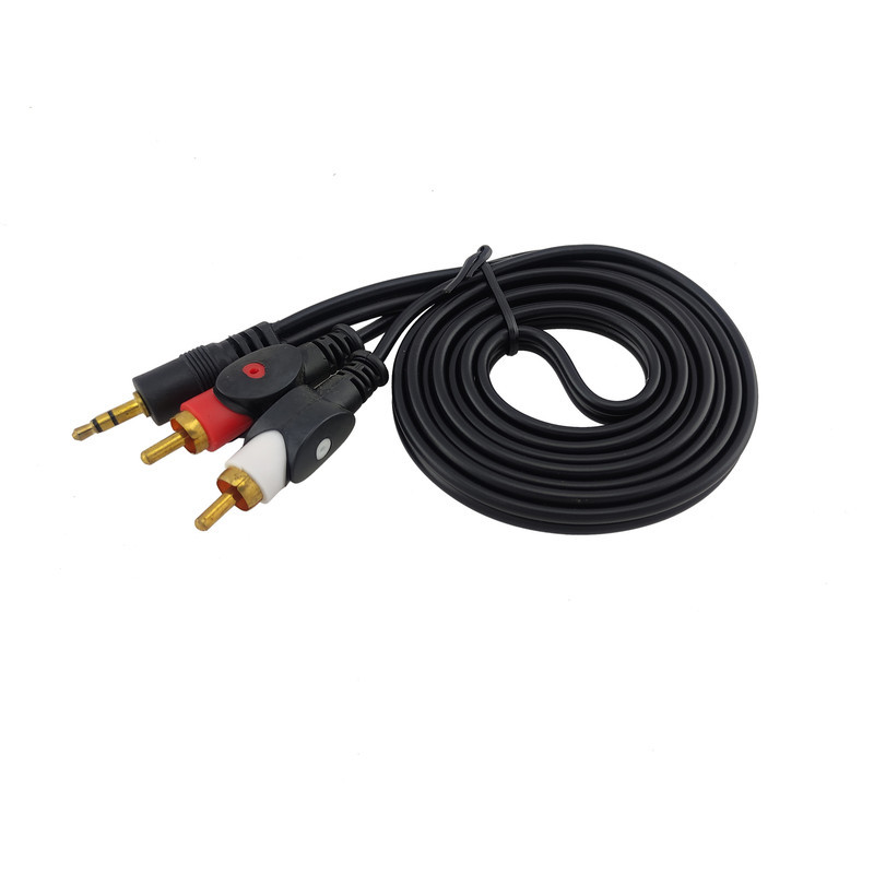 کابل تبدیل 2 به 1 RCA به جک 3.5 میلیمتری رویال مدل r1.5 طول 1.5 متر