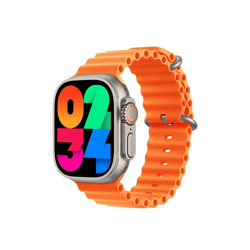 ساعت هوشمند ورنا مدل W49 Ultra with 7 Bands دارای قابلیت های کنترل موسیقی (Music Player)، قابلیت مکالمه از طریق بلوتوث، پشتیبانی از زبان فارسی در منو و سیستم‌عامل بند سیلیکون