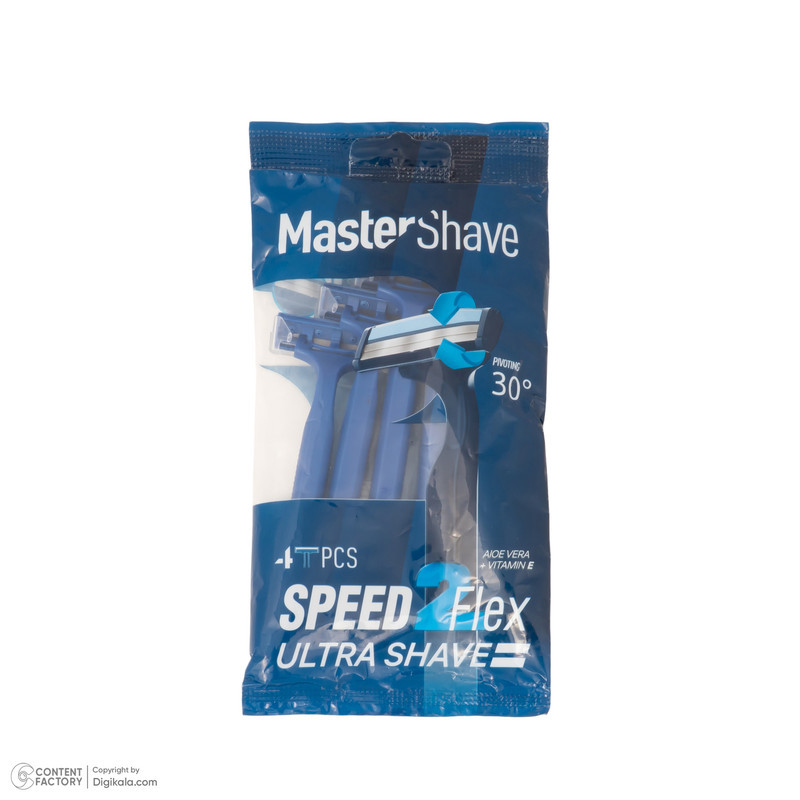 خود تراش مستر شیو مدل Speed 2 Flex بسته 4 عددی
