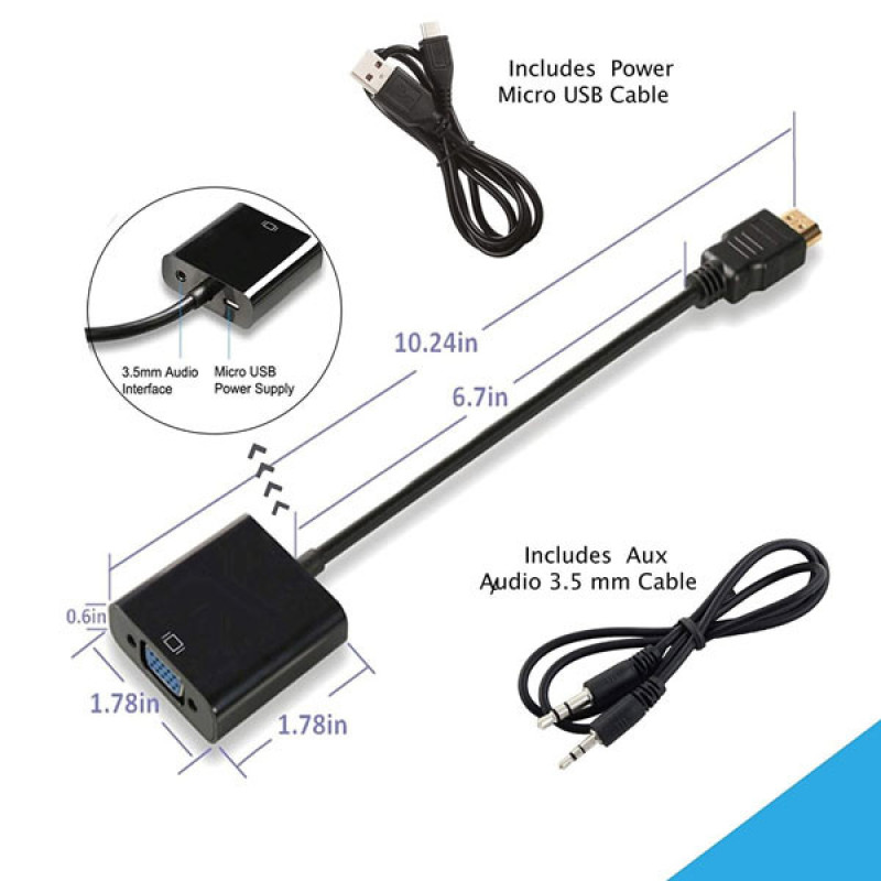 مبدل HDMI به VGA ایلون مدل CV1001